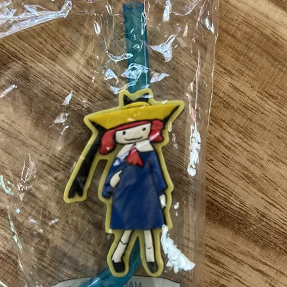 Madeline & Friends Twist & Twirl Straw 1999 New Sealed Rare HTF Blue Reusable - Picture 7 of 8